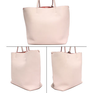 Dior Christian Punching Tote Bag Leather Pink